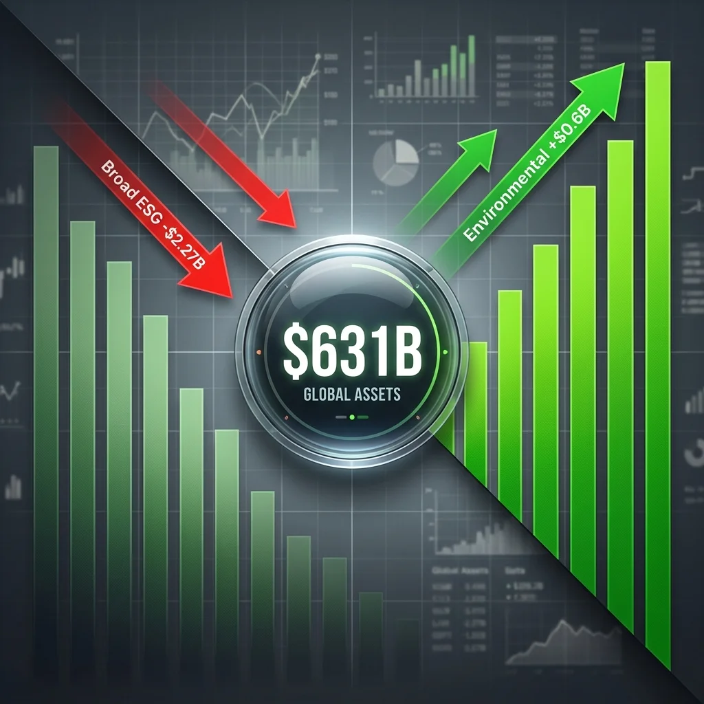ESG Fund Assets Rise to $631 Billion Despite Accelerating Outflows: A Market in Transition